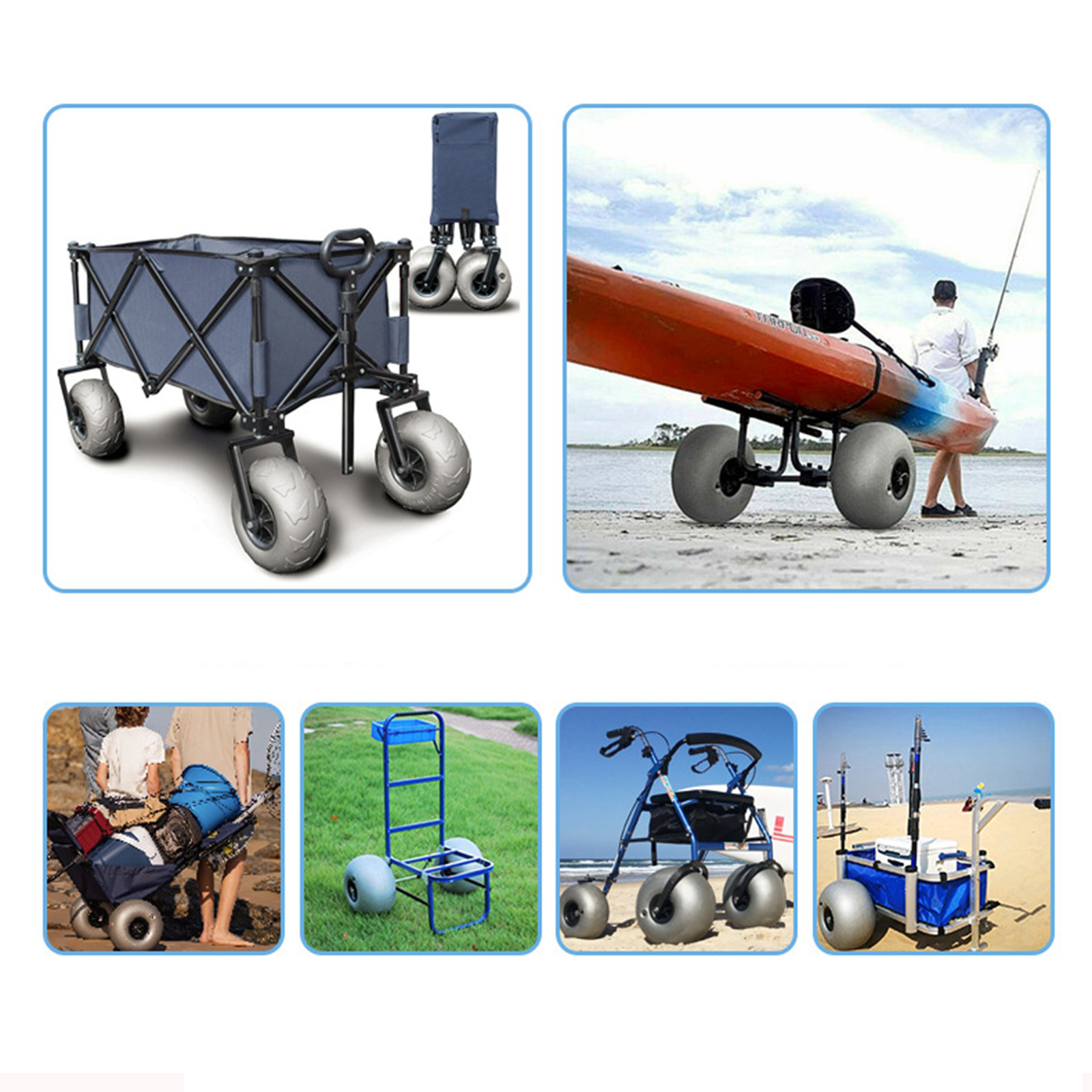 10In Balloon Wheels Profession - Fishing Kayak Cart recensione e prezzo