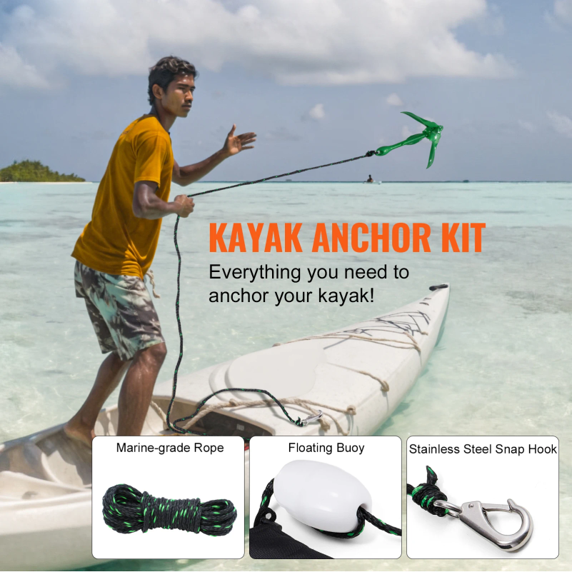 Kayak Anchor Kit 3.5 lb Paddle - Fishing Kayak Anchor recensione e prezzo