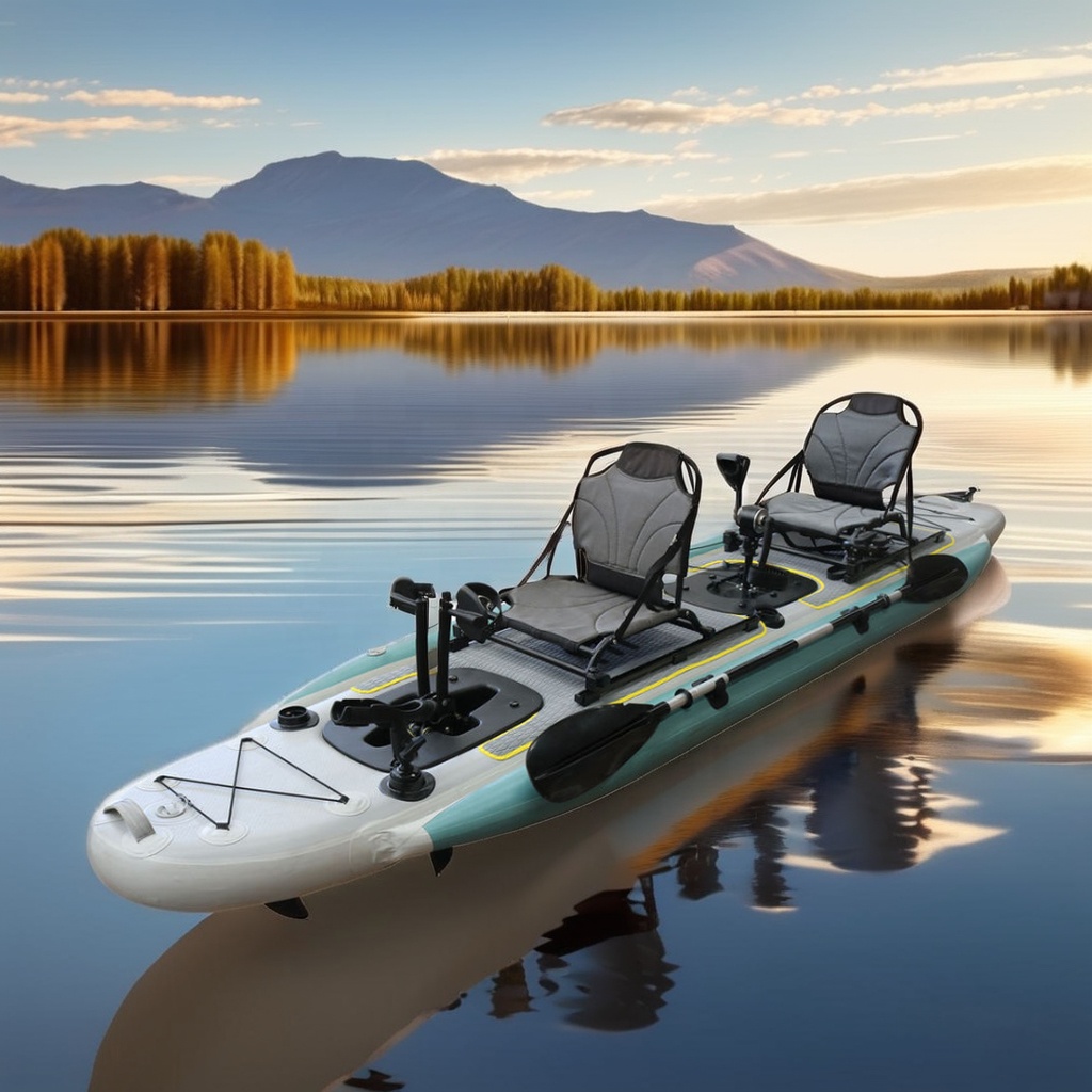 14ft Inflatable Fishing Canoe  - Fishing Kayak Seat recensione e prezzo