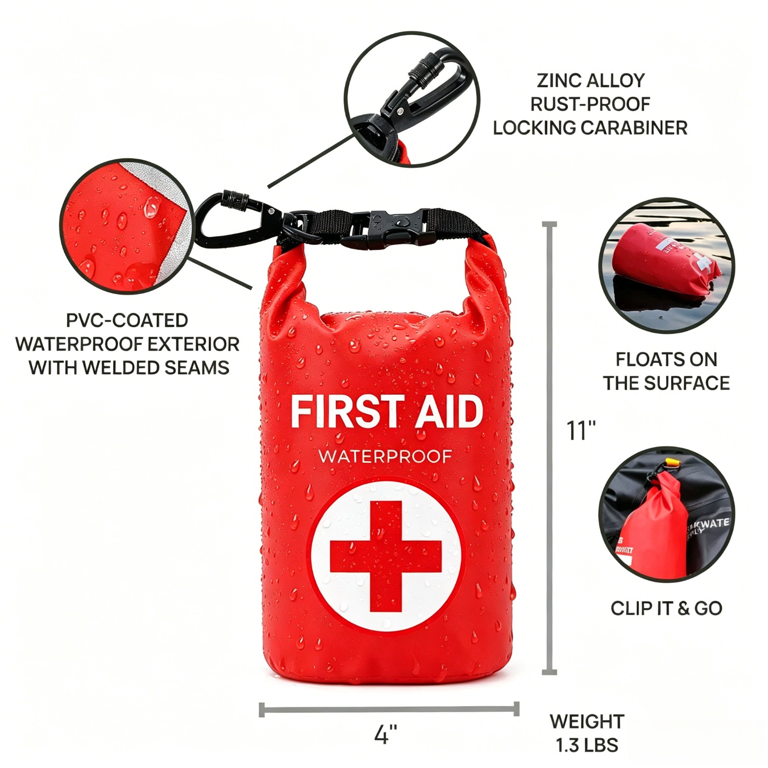 2L Waterproof First Aid Bag Ro - Fishing Kayak Storage Bag recensione e prezzo