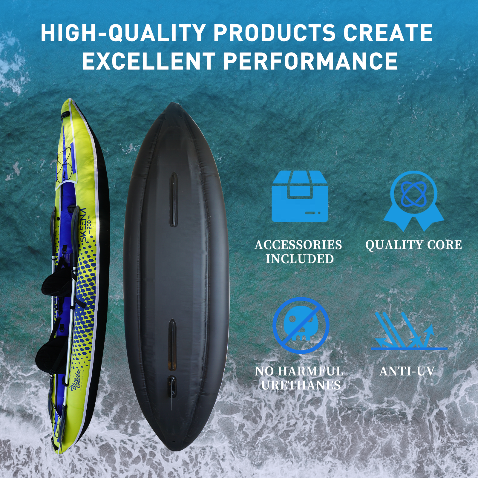 Adult Inflatable Fishing Canoe - Fishing Kayak Seat recensione e prezzo