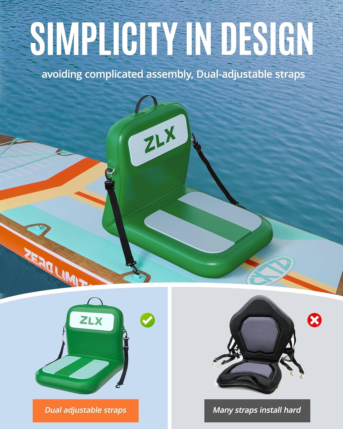 Portable Inflatable Kayak Seat - Fishing Kayak Seat recensione e prezzo