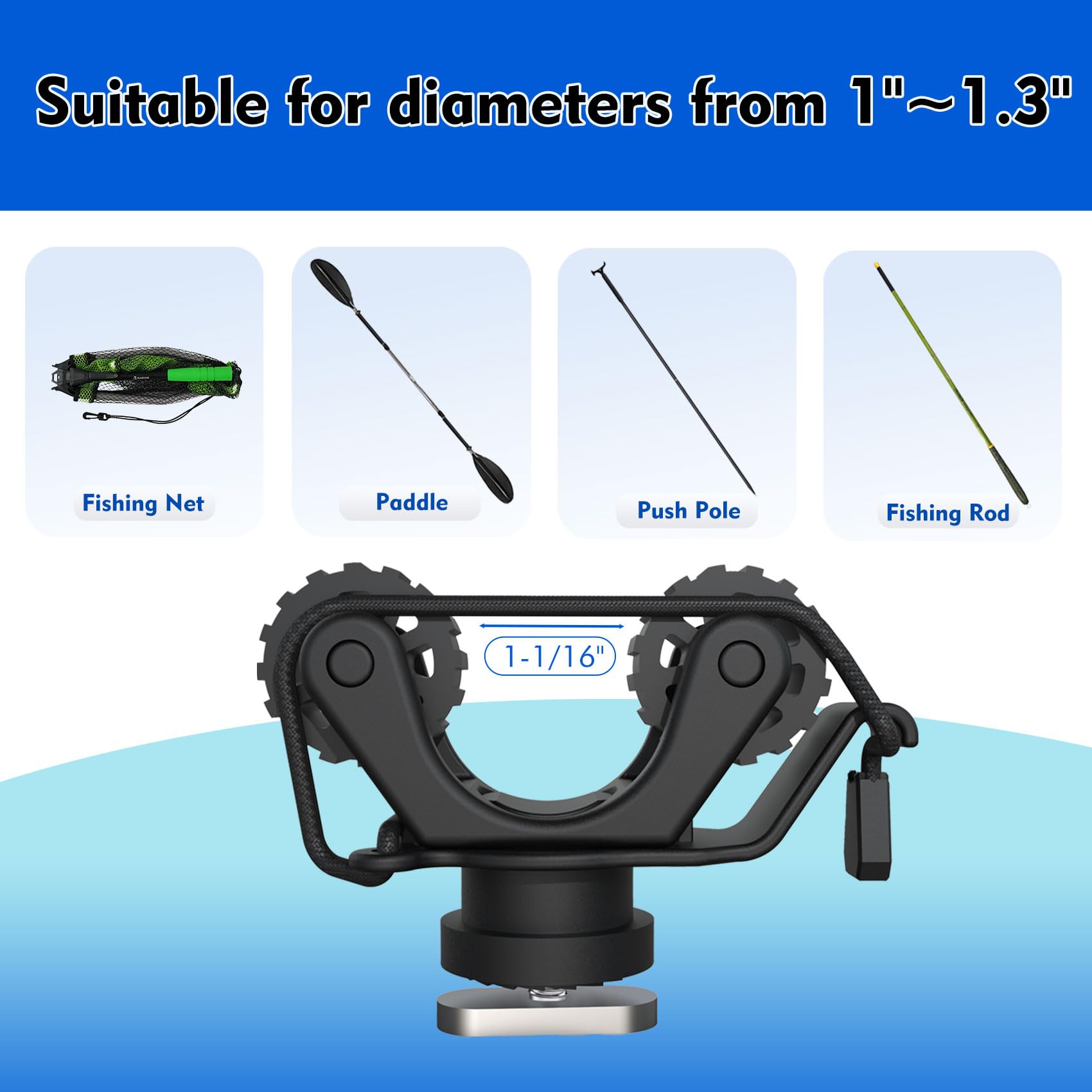Kayak Rail Paddle Holder Kayak - Fishing Kayak Storage Bag recensione e prezzo