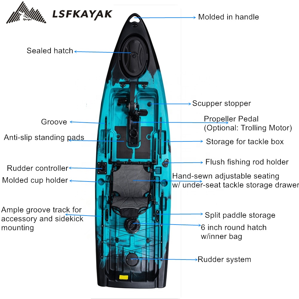 Best Fishing Boat 2024 New Exp - Fishing Kayak Pedal Drive recensione e prezzo