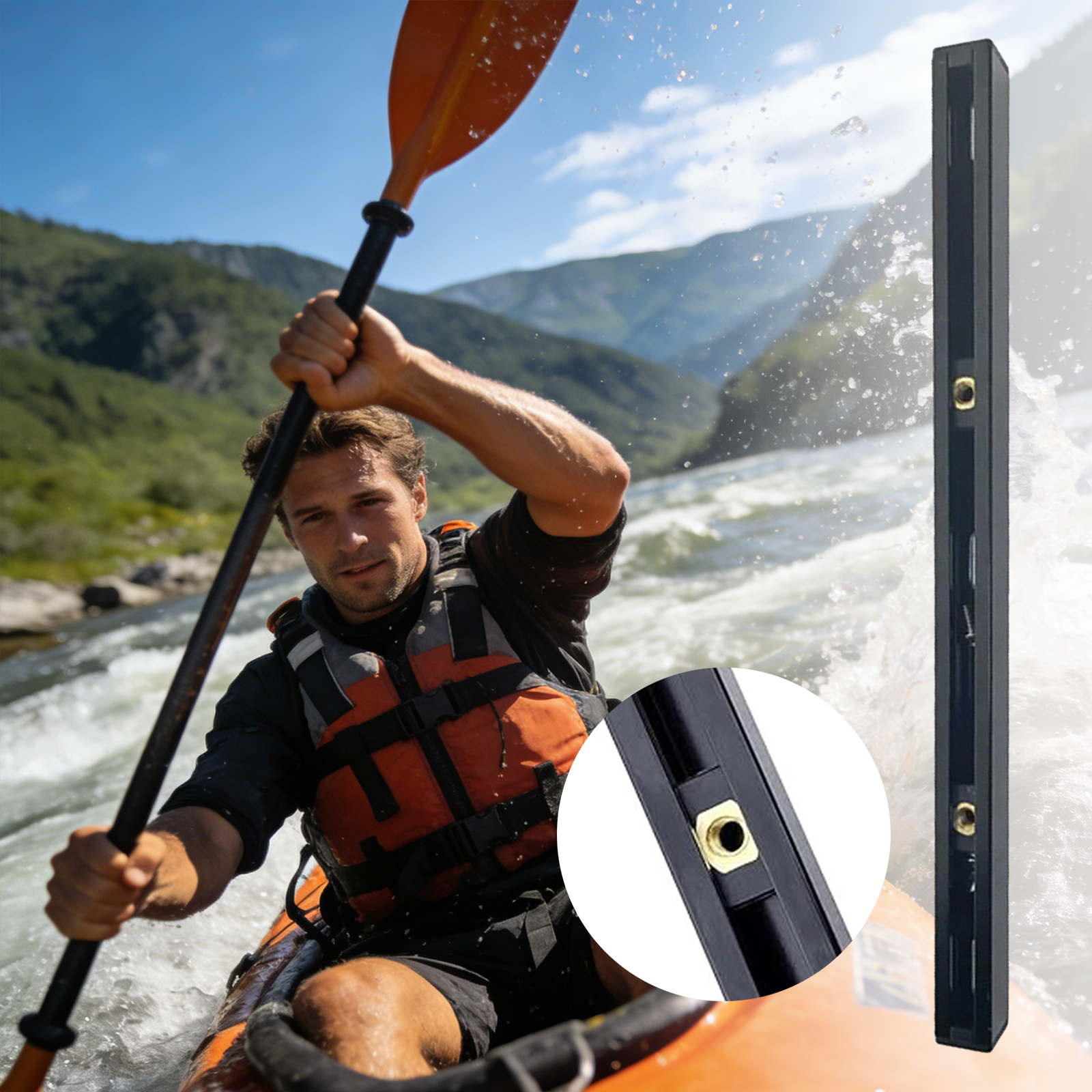 ABS Side Mount Kayak Slide Tra - Fishing Kayak Storage Bag recensione e prezzo