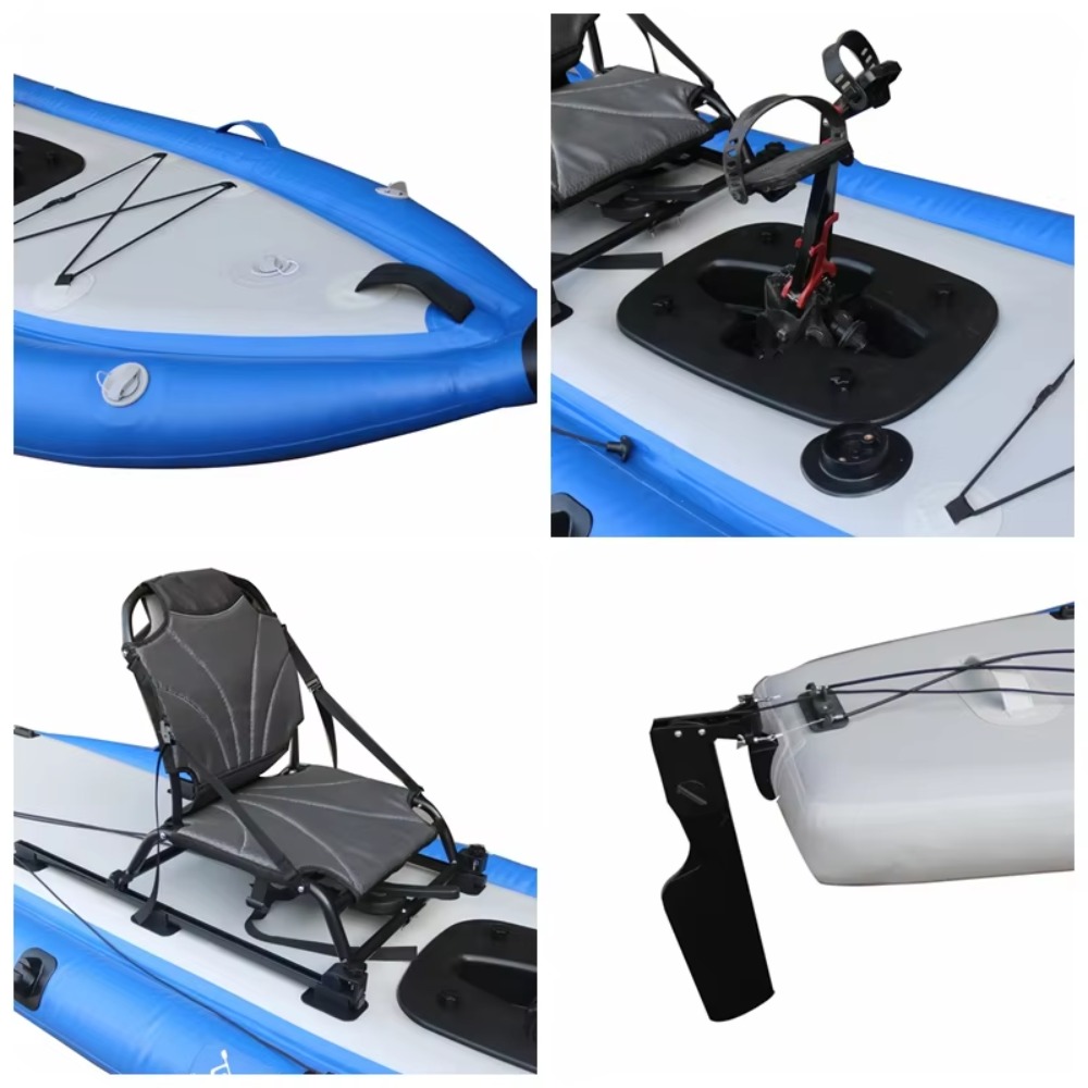 12ft Single Sit-On-Top Inflata - Fishing Kayak Pedal Drive recensione e prezzo