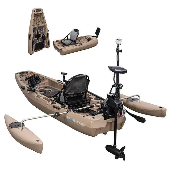 9.5ft 1 Person Folding Plastic - Fishing Kayak Pedal Drive recensione e prezzo