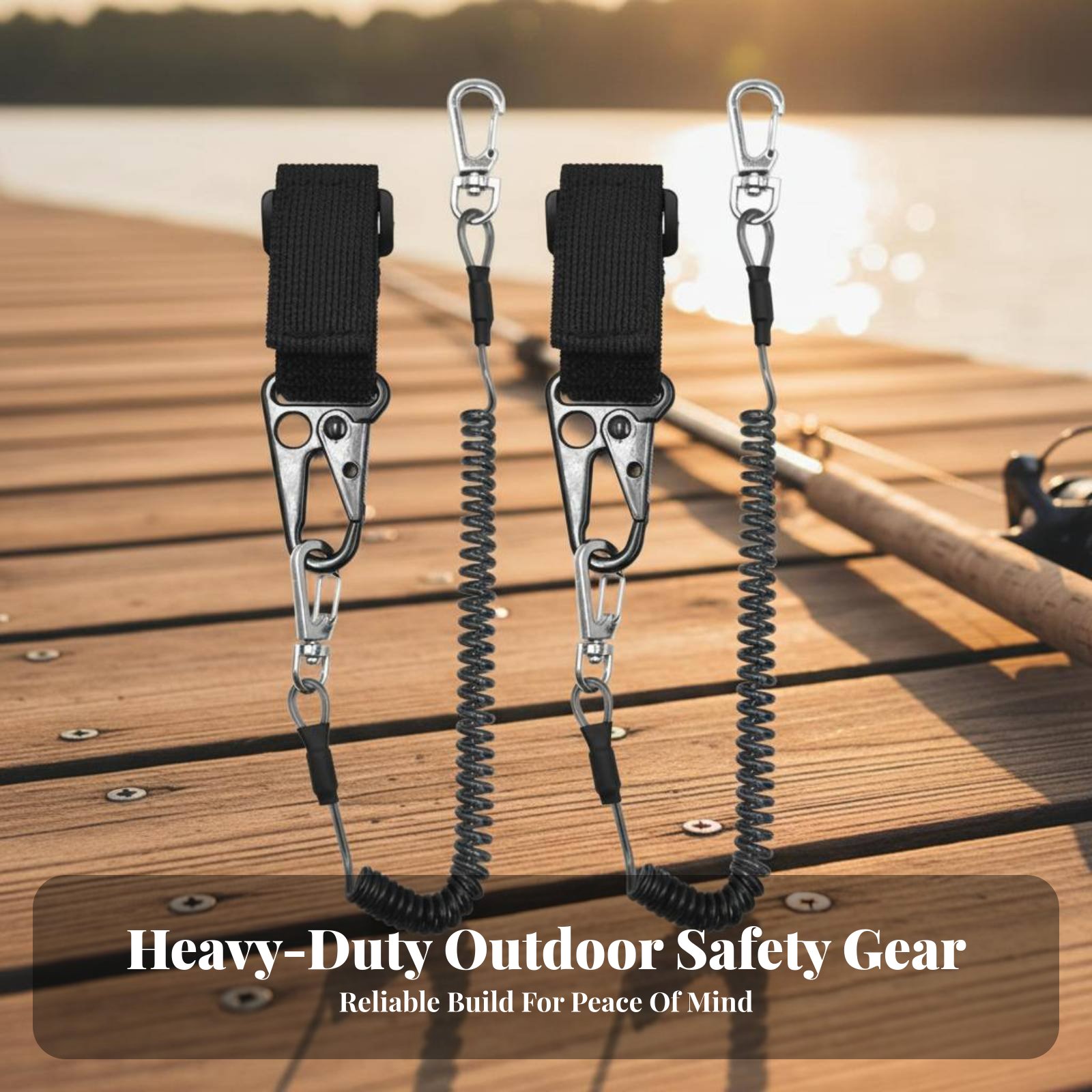 Retractable Rod Leash Adjustab - Fishing Kayak Paddle Leash recensione e prezzo
