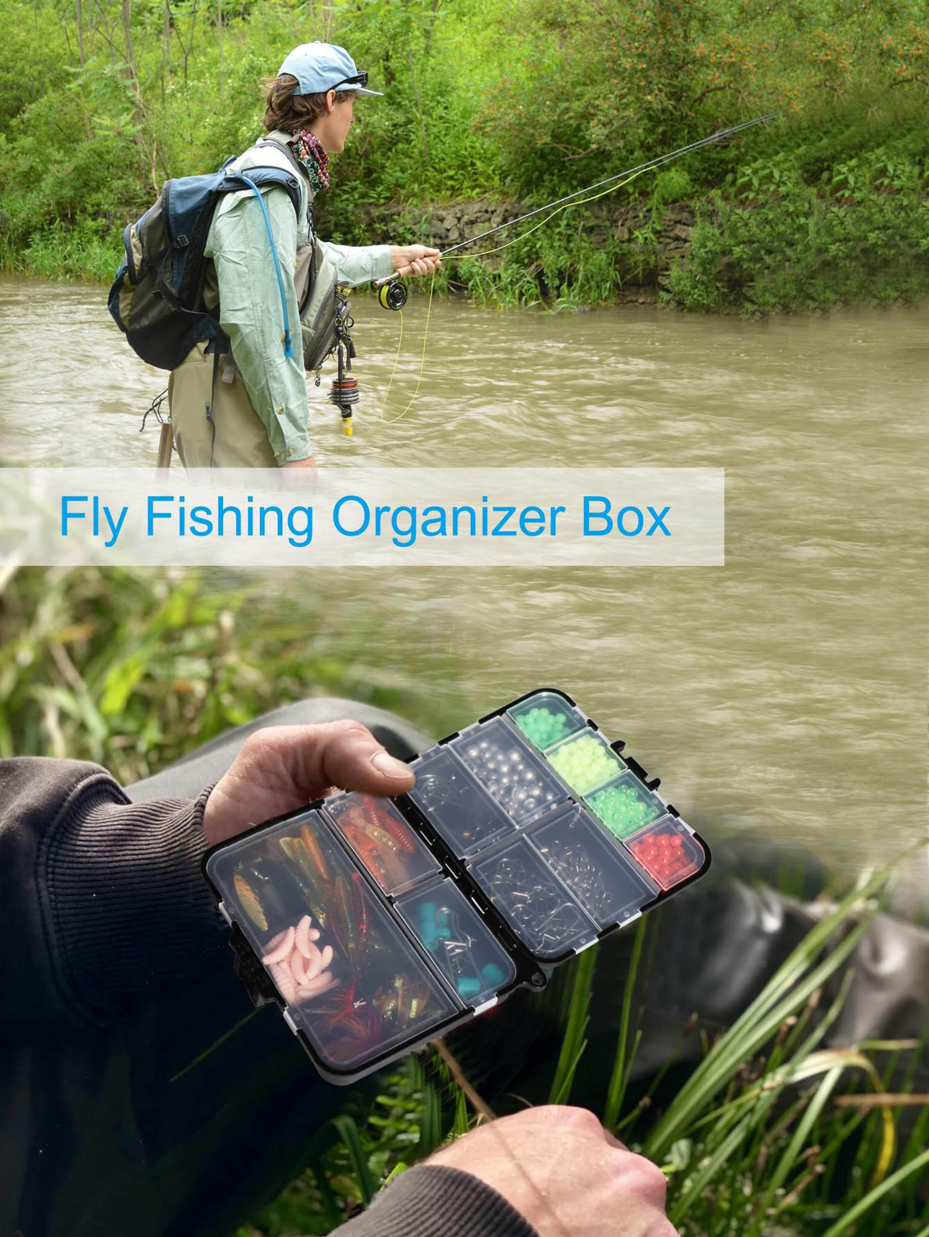 Small Tackle Box Organizer Min - Fishing Kayak Crate recensione e prezzo