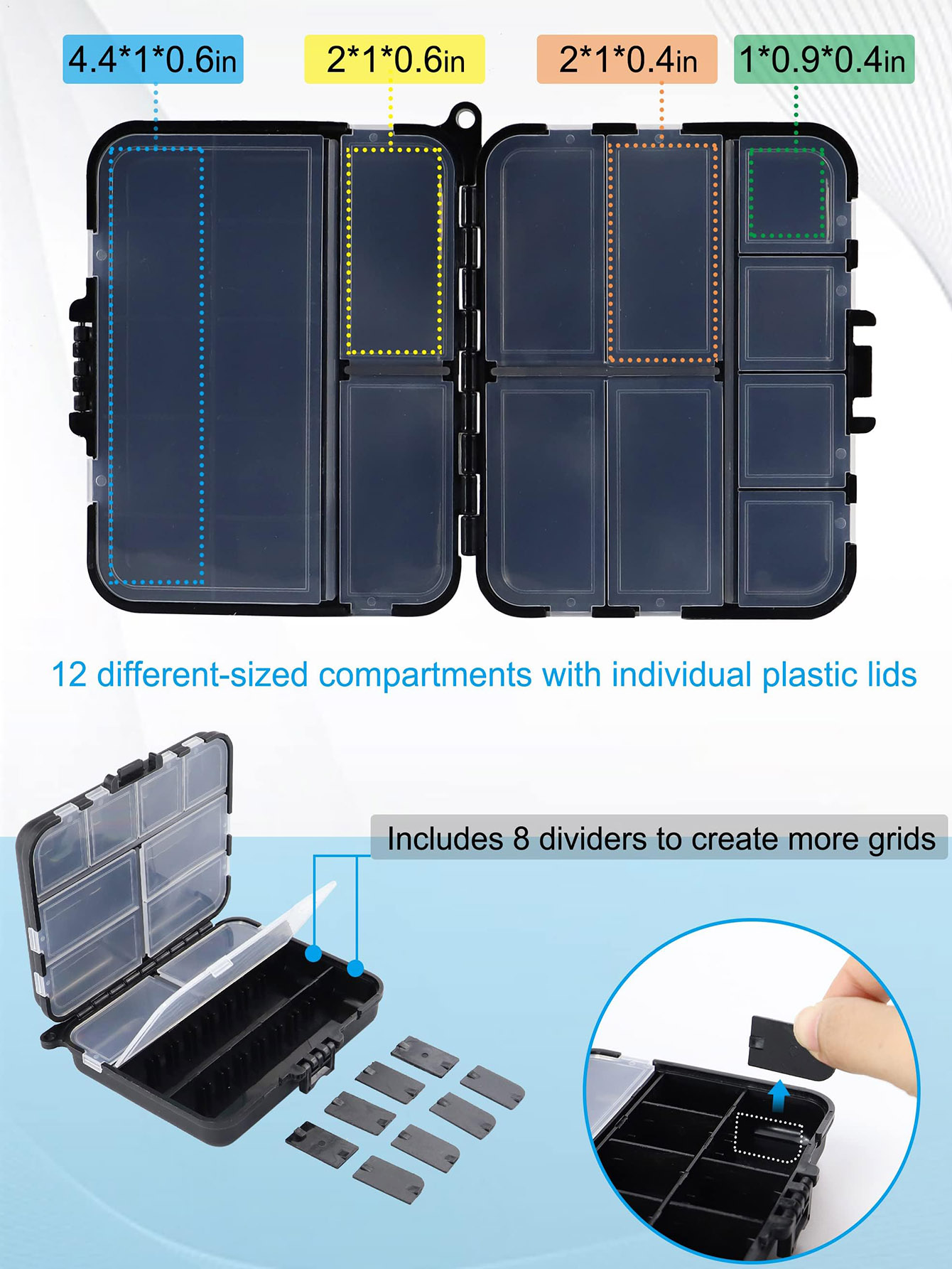 Small Tackle Box Organizer Min - Fishing Kayak Crate recensione e prezzo