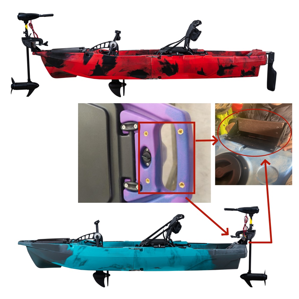 Pedal Kayak Fishing Motor Brac - Fishing Kayak Cart recensione e prezzo